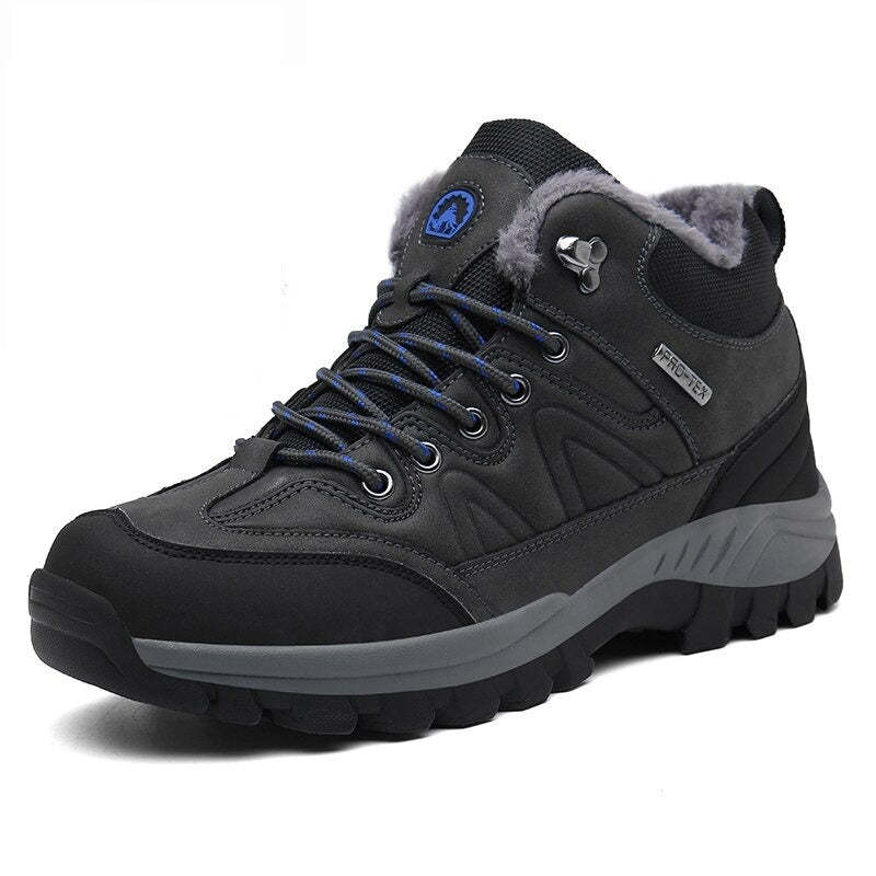 Men's Warm Waterproof Lace Up Boots-My Soft Slipper