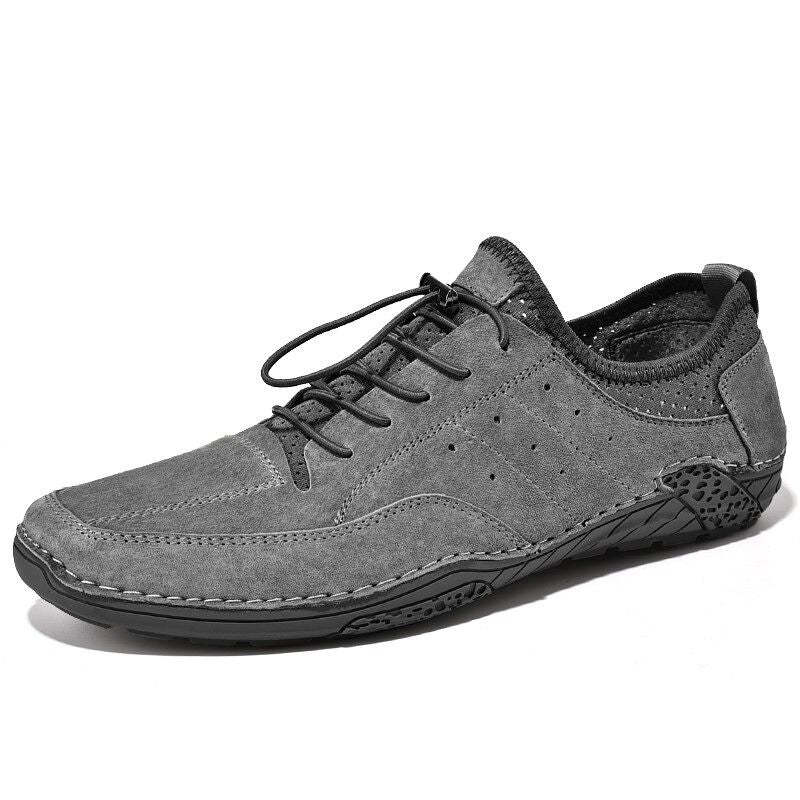 Men's Casual Genuine Leather Shoes-My Soft Slipper