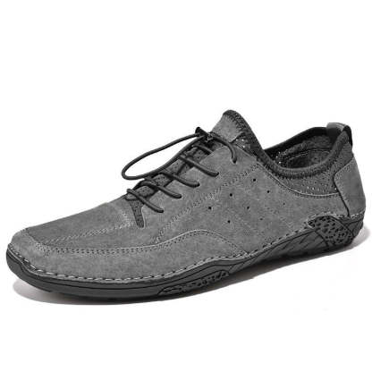 Men's Casual Genuine Leather Shoes-My Soft Slipper