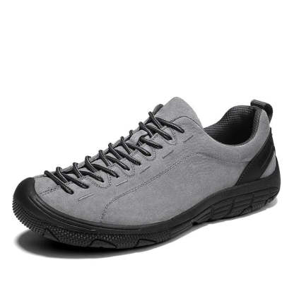 Men's Leather Outdoor Non-Slip Sneakers-My Soft Slipper