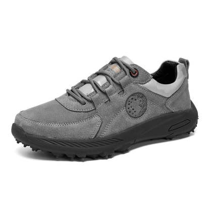 Genuine Leather Men's Casual Outdoor Shoes-My Soft Slipper
