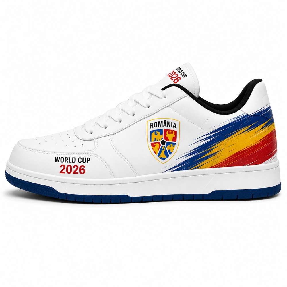 World Cup 2026 Romania Football Fan Printed Shoes