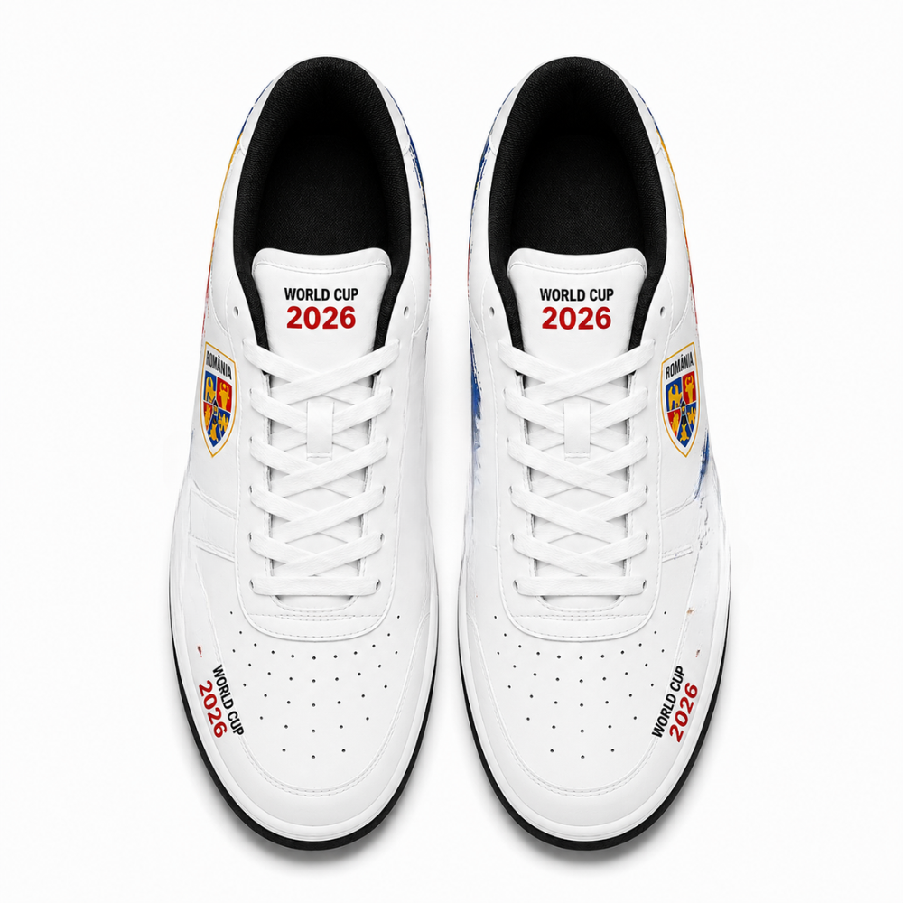 World Cup 2026 Romania Football Fan Printed Shoes