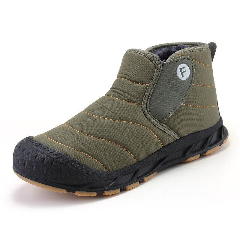 Men's Warm Slip On Ankle Boots-My Soft Slipper