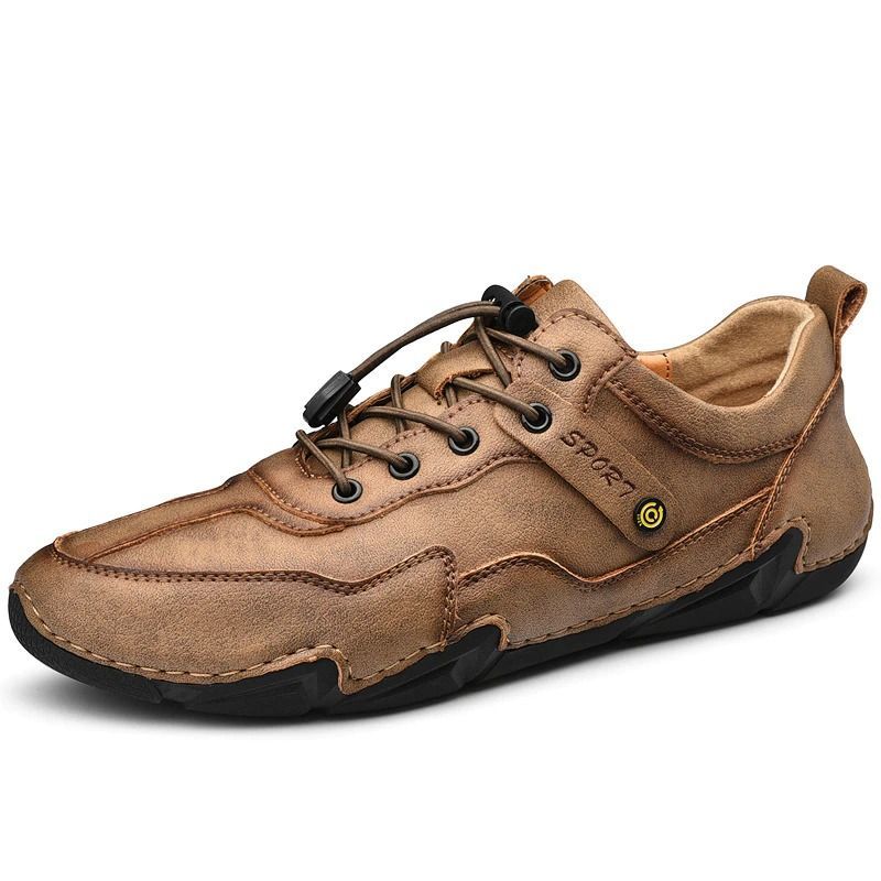 Men's Leather Casual Handmade Shoes-My Soft Slipper