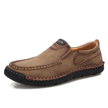 Men's Soft Leather Outdoor Loafers-My Soft Slipper