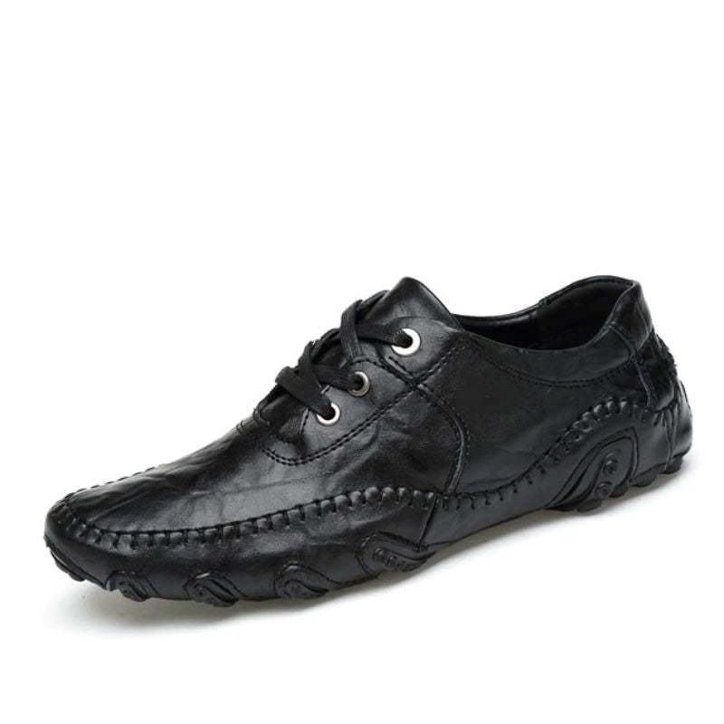 Men's Slip On Leather Flats Loafers-My Soft Slipper