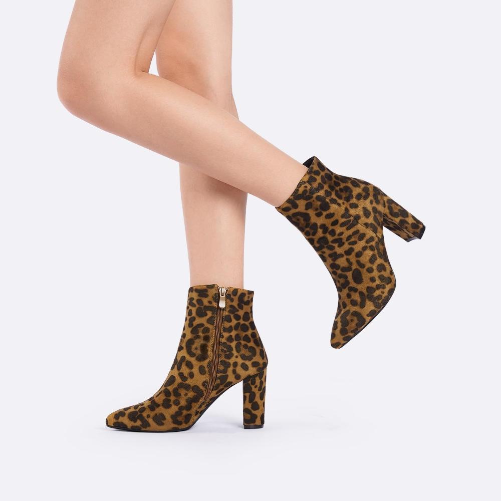 Leopard Print Pointed Boots-My Soft Slipper