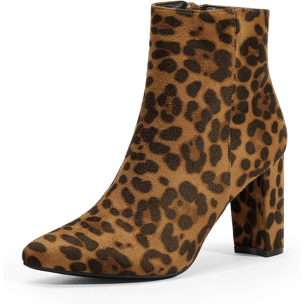 Leopard Print Pointed Boots-My Soft Slipper