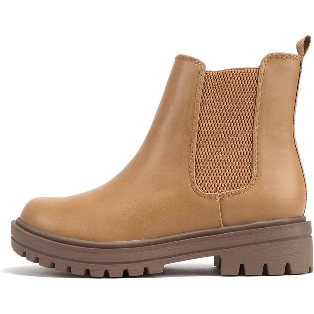 Classic Chelsea Style Boots With Lug Soles-My Soft Slipper