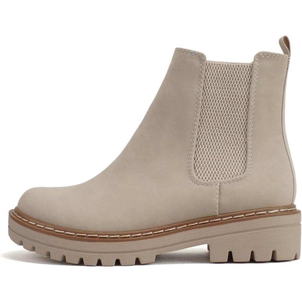 Classic Chelsea Style Boots With Lug Soles-My Soft Slipper