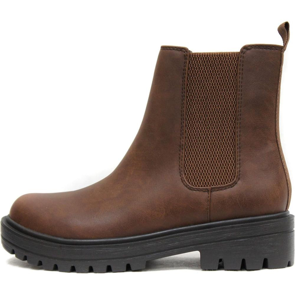 Classic Chelsea Style Boots With Lug Soles-My Soft Slipper