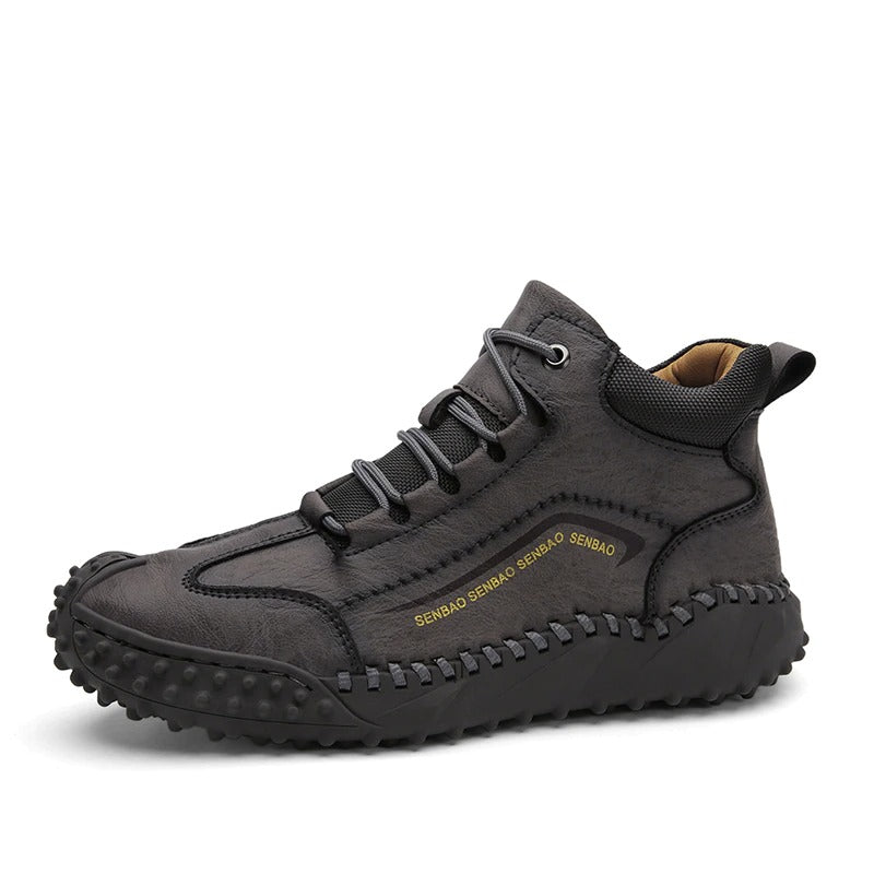 Men's Warm Handmade Ankle Boots-My Soft Slipper