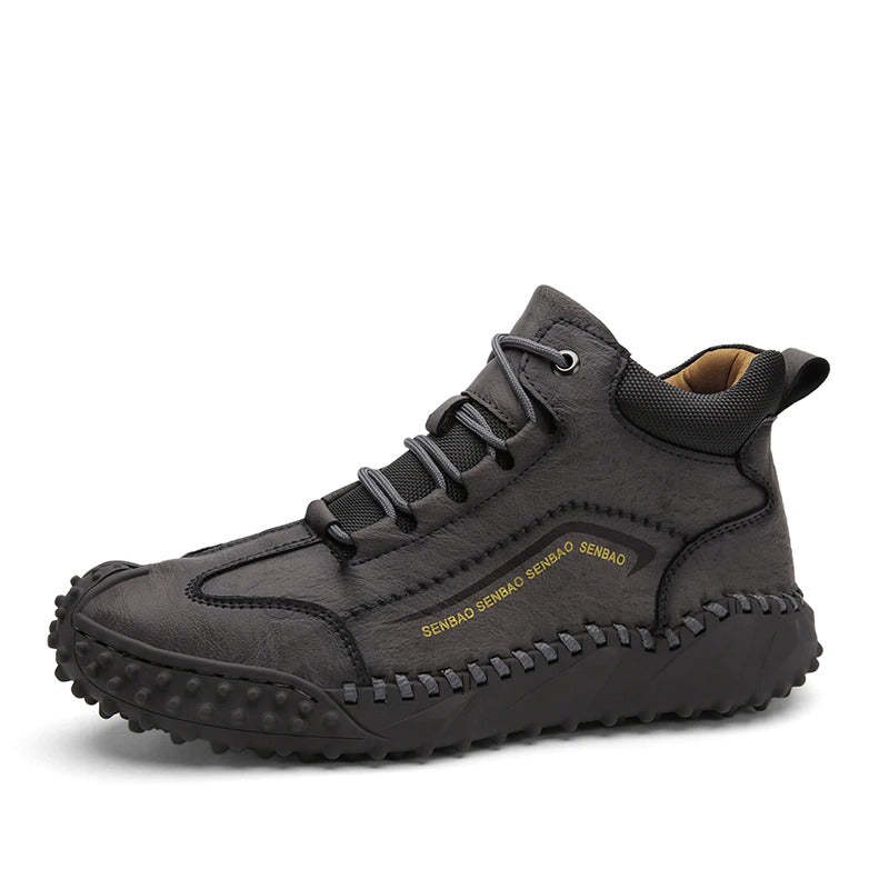 Men's Warm Handmade Ankle Boots-My Soft Slipper