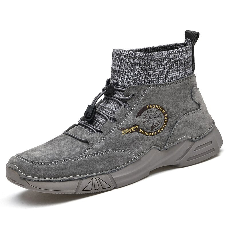 Men's Comfortable Ankle Boots-My Soft Slipper
