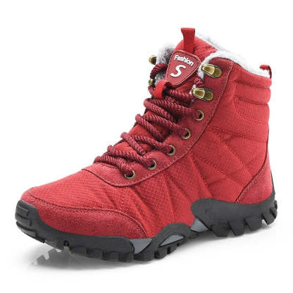 Men's Warm Plush Waterproof Ankle Boots-My Soft Slipper