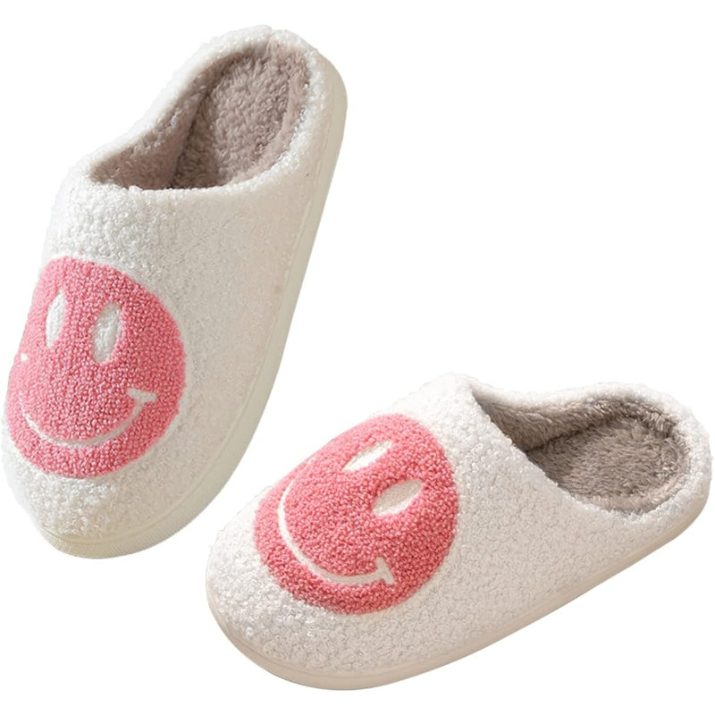 Smile Plush Cozy Slip On Slippers-My Soft Slipper