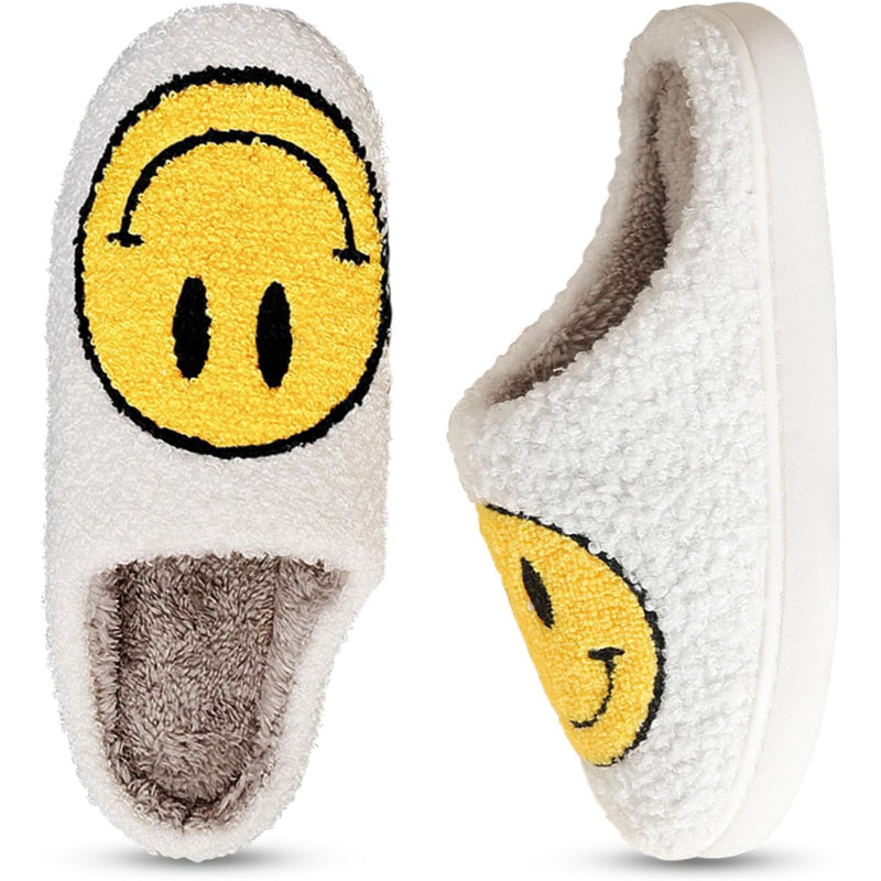 Smile Plush Cozy Slip On Slippers-My Soft Slipper