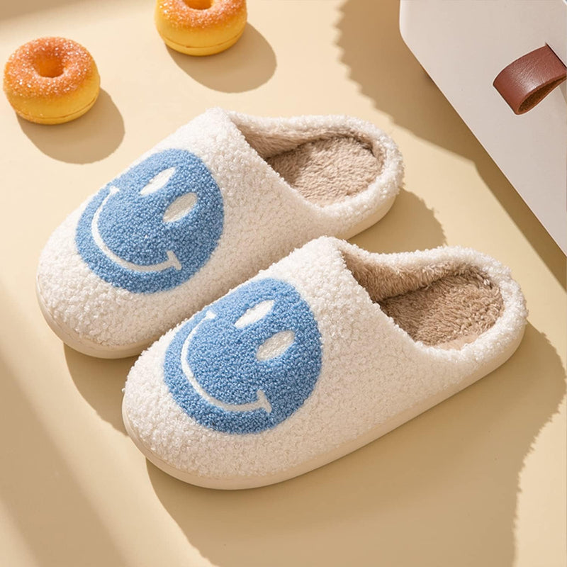 Smile Plush Cozy Slip On Slippers-My Soft Slipper
