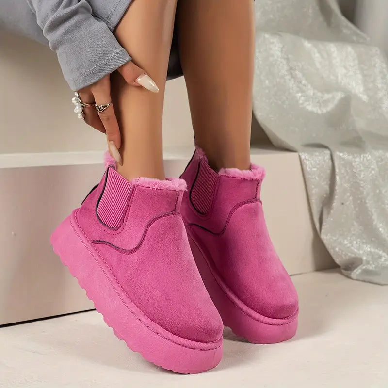 Soft Wool Lined Comfy Boots-My Soft Slipper