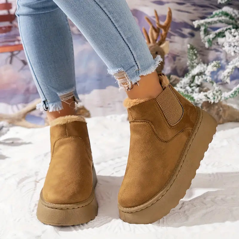 Soft Wool Lined Comfy Boots-My Soft Slipper