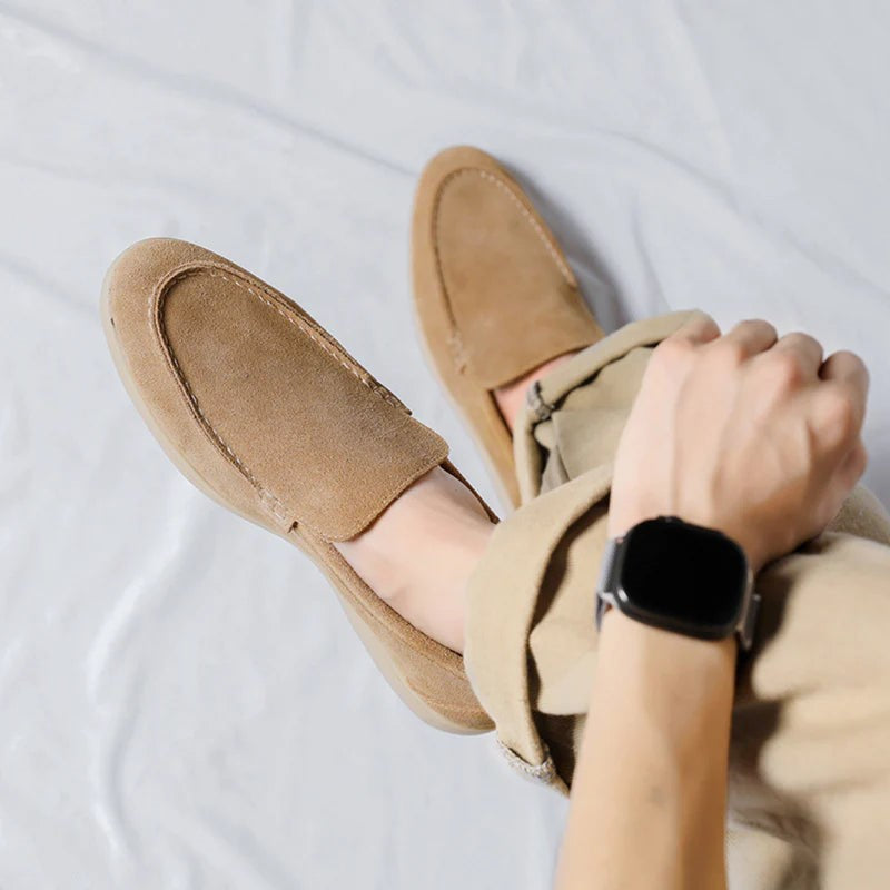 Suede Slip On Loafers-My Soft Slipper