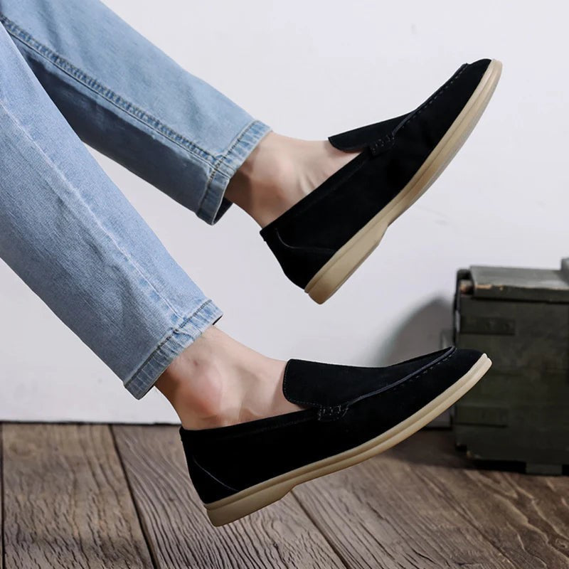 Suede Slip On Loafers-My Soft Slipper
