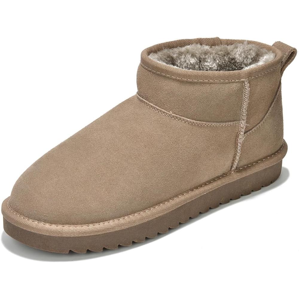 Suede Winter Boots With Cushioned Insole-My Soft Slipper