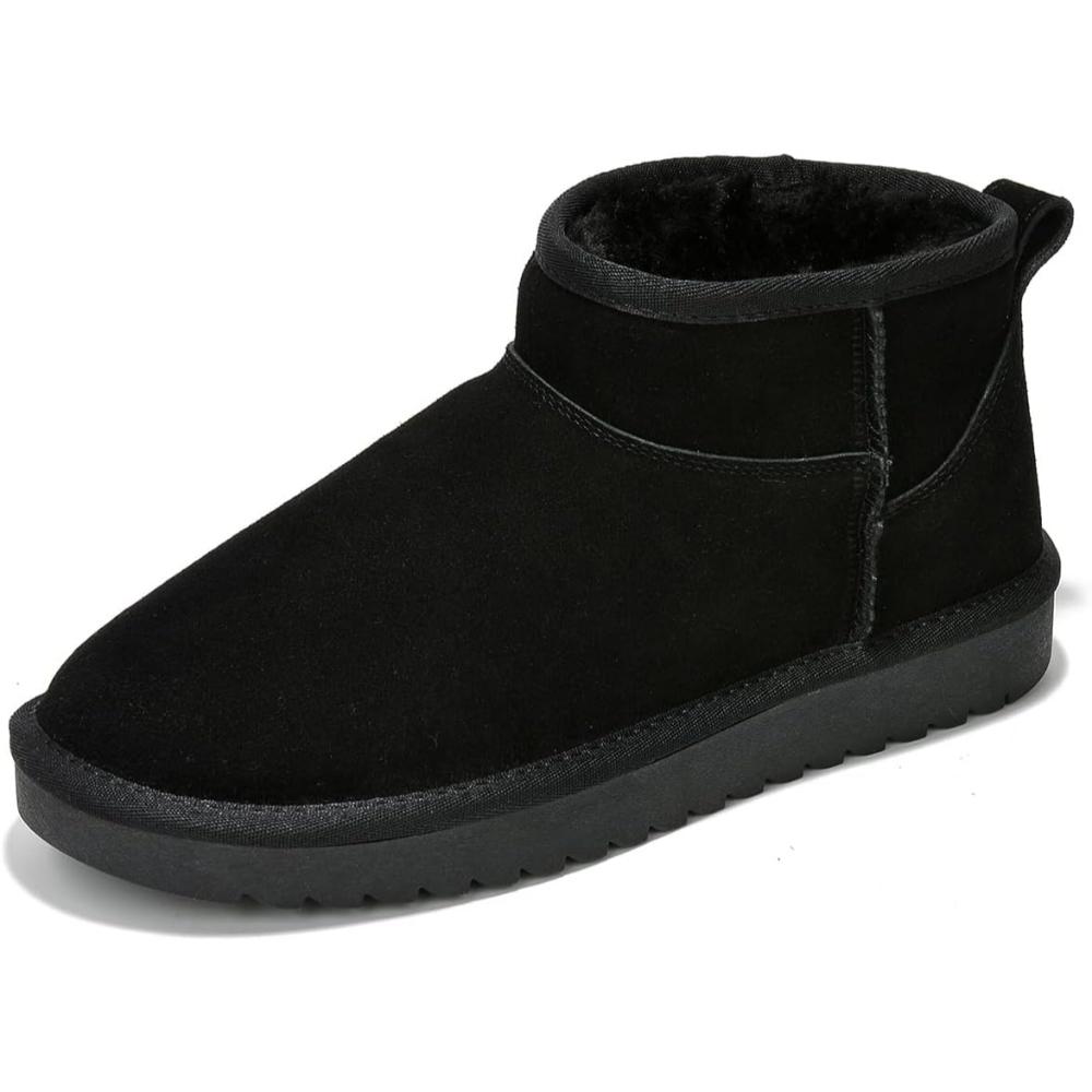 Suede Winter Boots With Cushioned Insole-My Soft Slipper