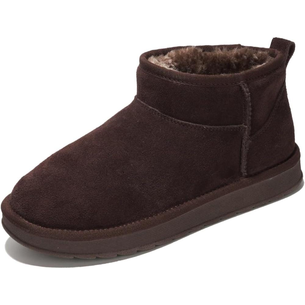 Suede Winter Boots With Cushioned Insole-My Soft Slipper