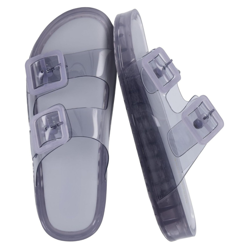 Waterproof Double Buckle Pool Slide Sandals For Women