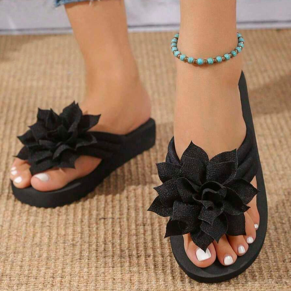 Casual Floral Flip Flops Sandals For Women
