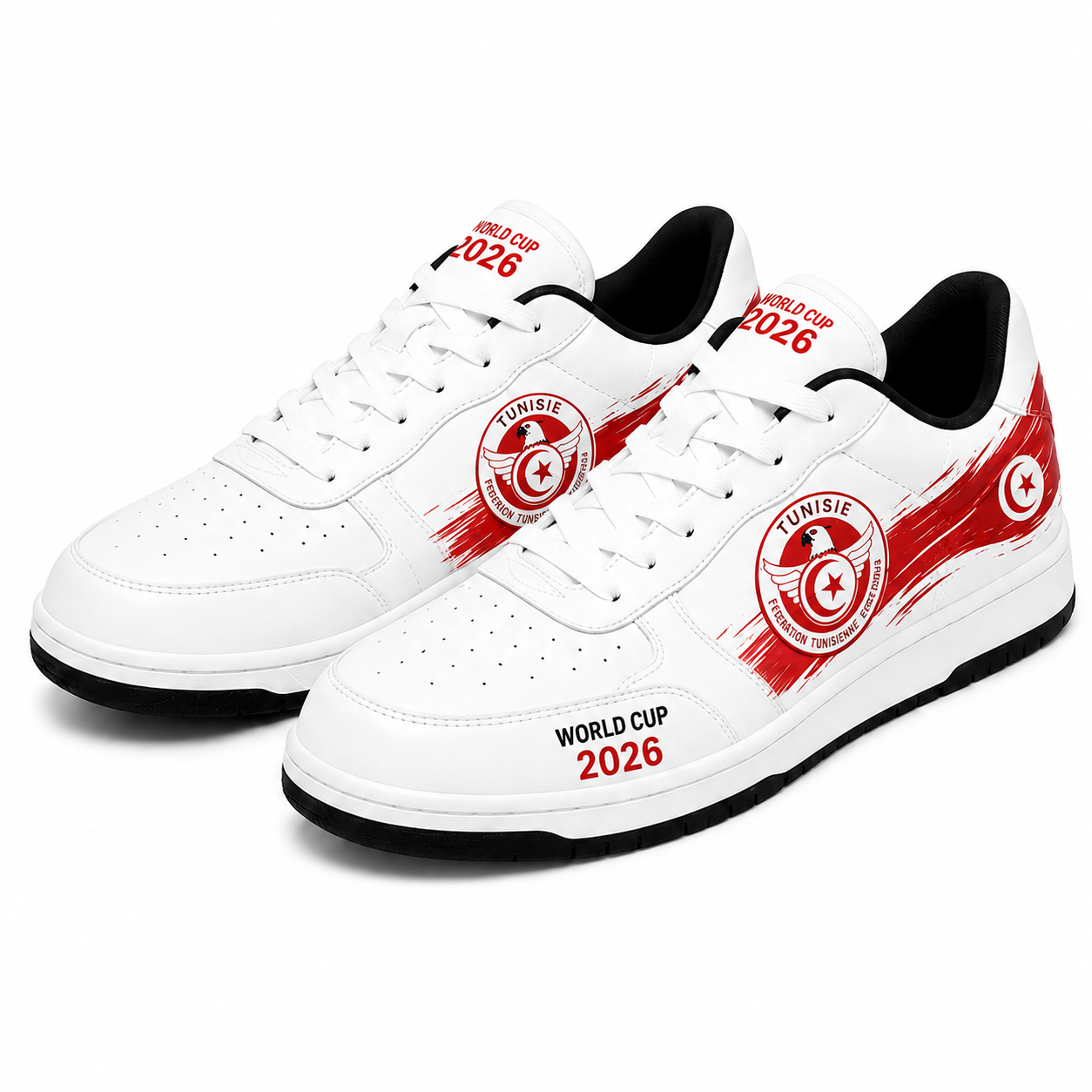 World Cup 2026 Tunisia Football Fan Printed Shoes