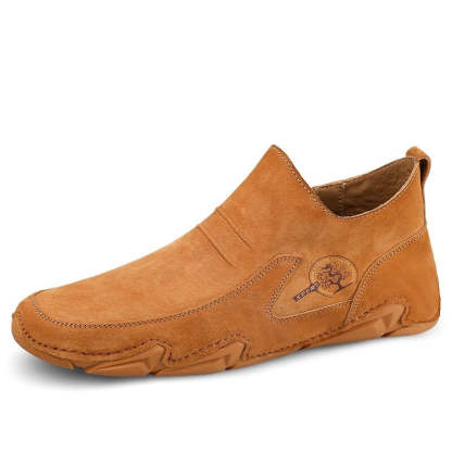 Men's Warm Leather Ankle Boots-My Soft Slipper