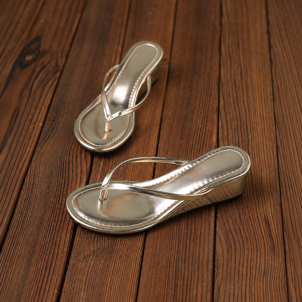 Casual Solid Wedge Mules Sandals For Women