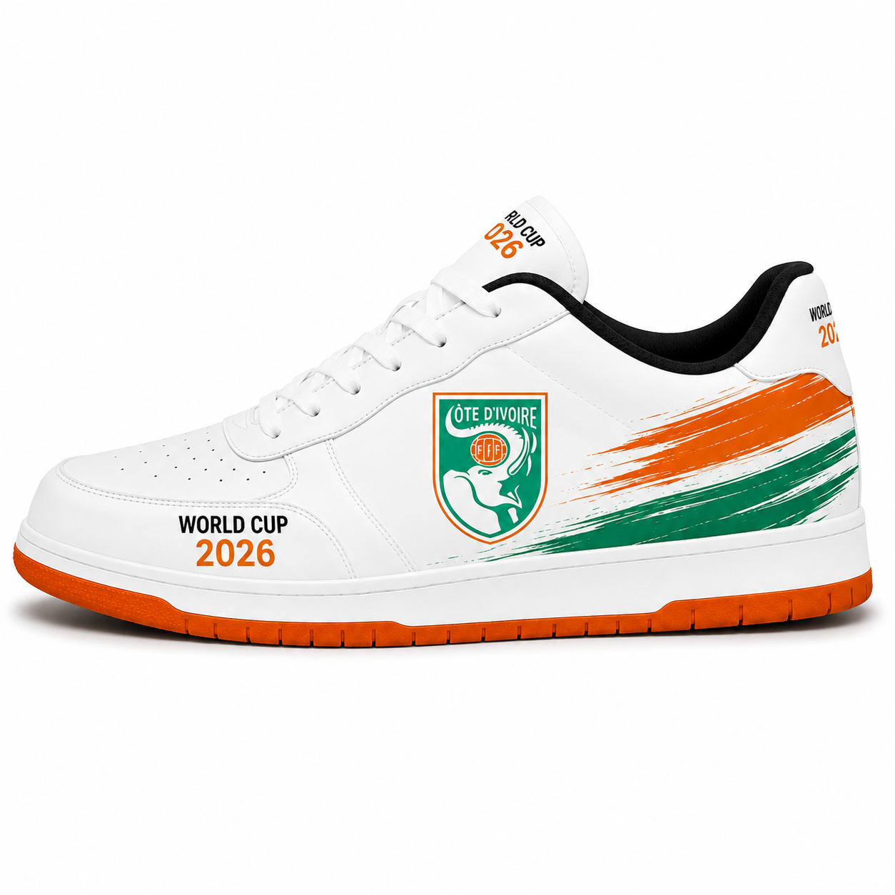 World Cup 2026 Côte d'Ivoire Football Fan Printed Shoes