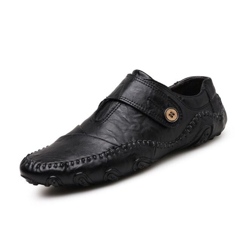 Fashion Causal Genuine Leather Men's Shoes-My Soft Slipper