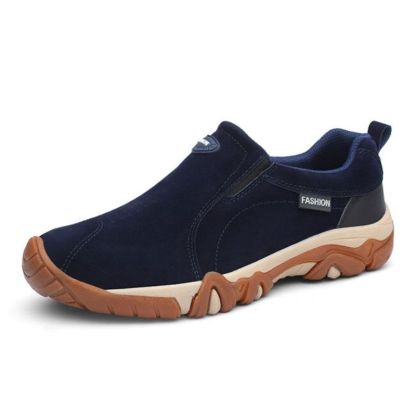 Genuine Leather Outdoor Slip On Sneakers-My Soft Slipper
