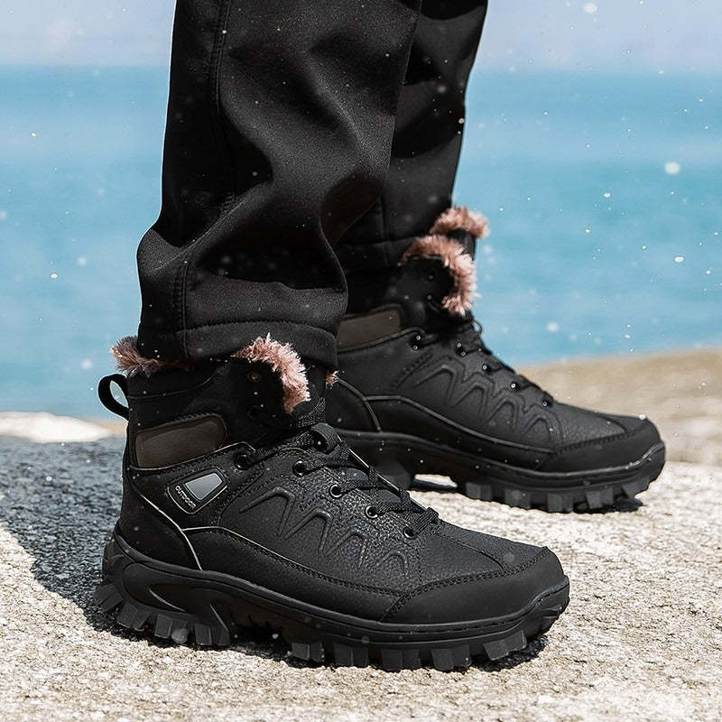 Men's Outdoor Non-Slip Hiking Ankle Boots-My Soft Slipper