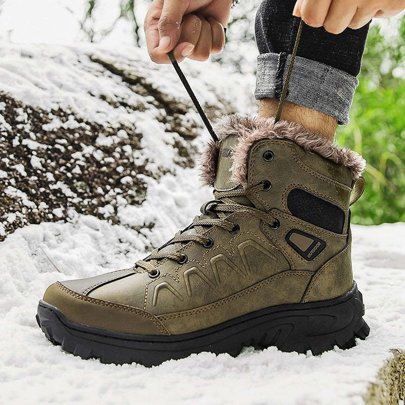 Men's Outdoor Non-Slip Hiking Ankle Boots-My Soft Slipper