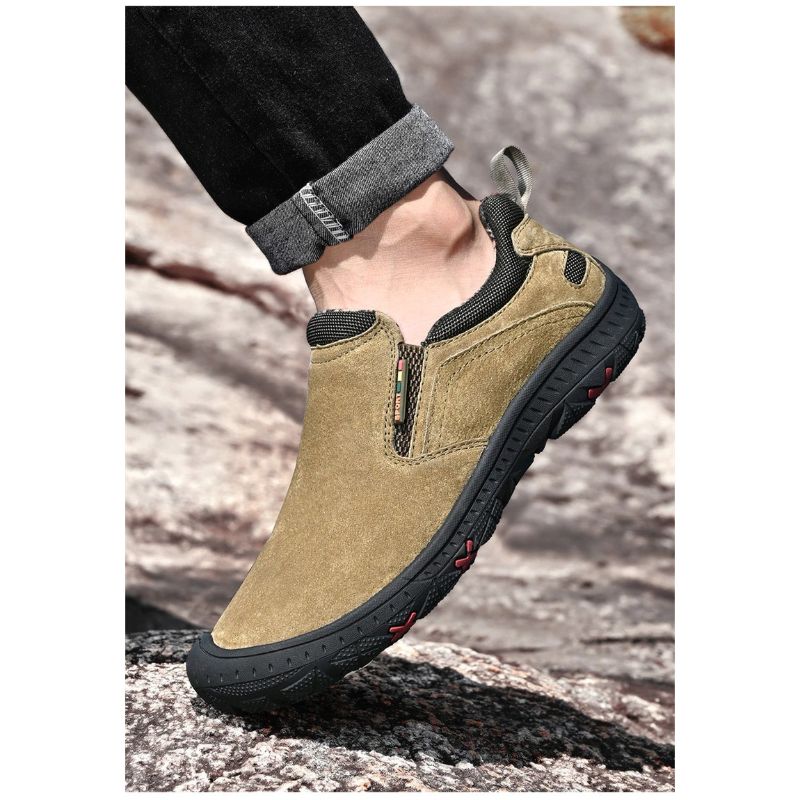 Genuine Leather Men's Outdoor Shoes-My Soft Slipper