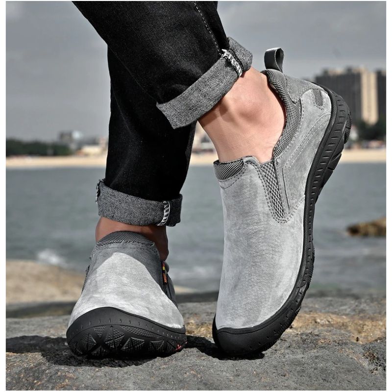 Genuine Leather Men's Outdoor Shoes-My Soft Slipper