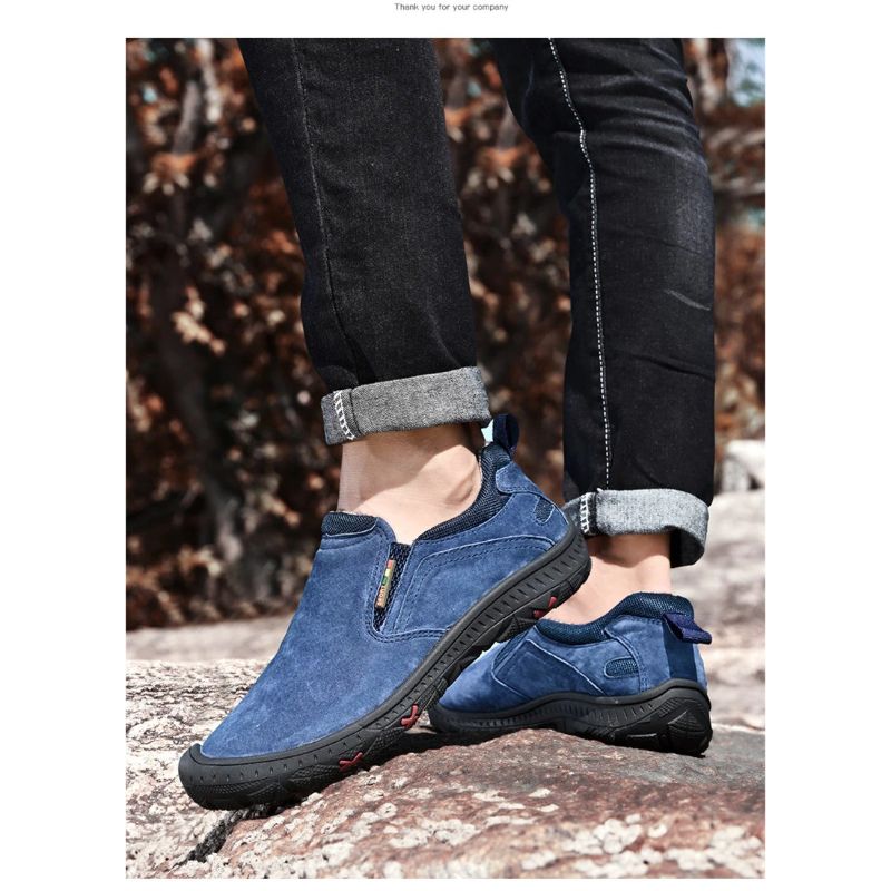 Genuine Leather Men's Outdoor Shoes-My Soft Slipper