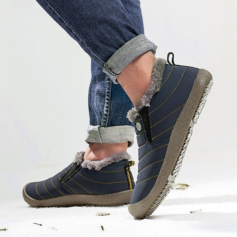 Men's Warm Snow Waterproof Outdoor Ankle Boots-My Soft Slipper