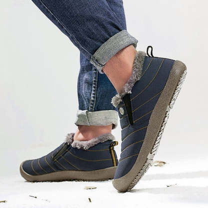 Men's Warm Snow Waterproof Outdoor Ankle Boots-My Soft Slipper