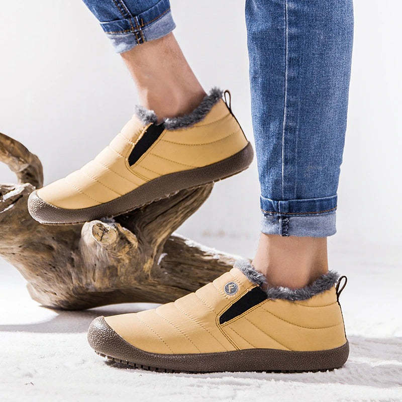 Men's Warm Snow Waterproof Outdoor Ankle Boots-My Soft Slipper