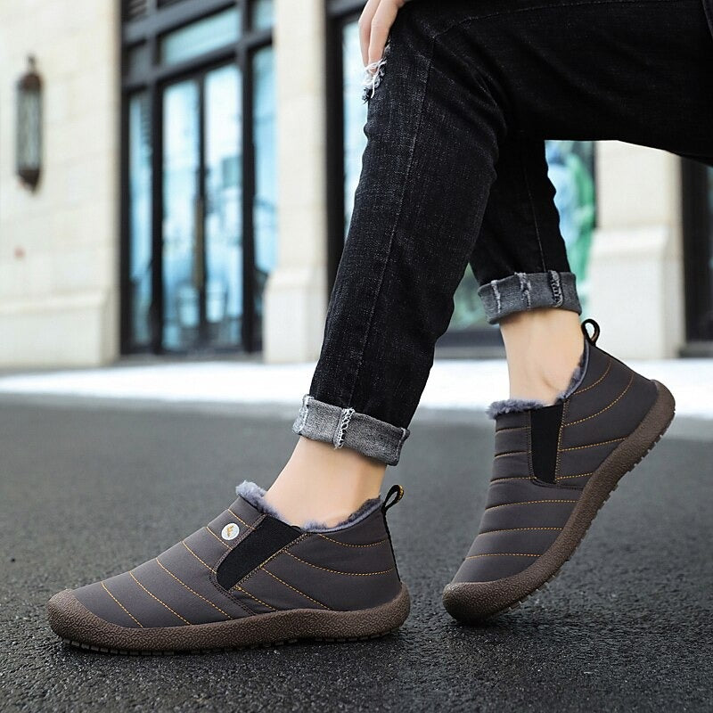 Men's Warm Snow Waterproof Outdoor Ankle Boots-My Soft Slipper