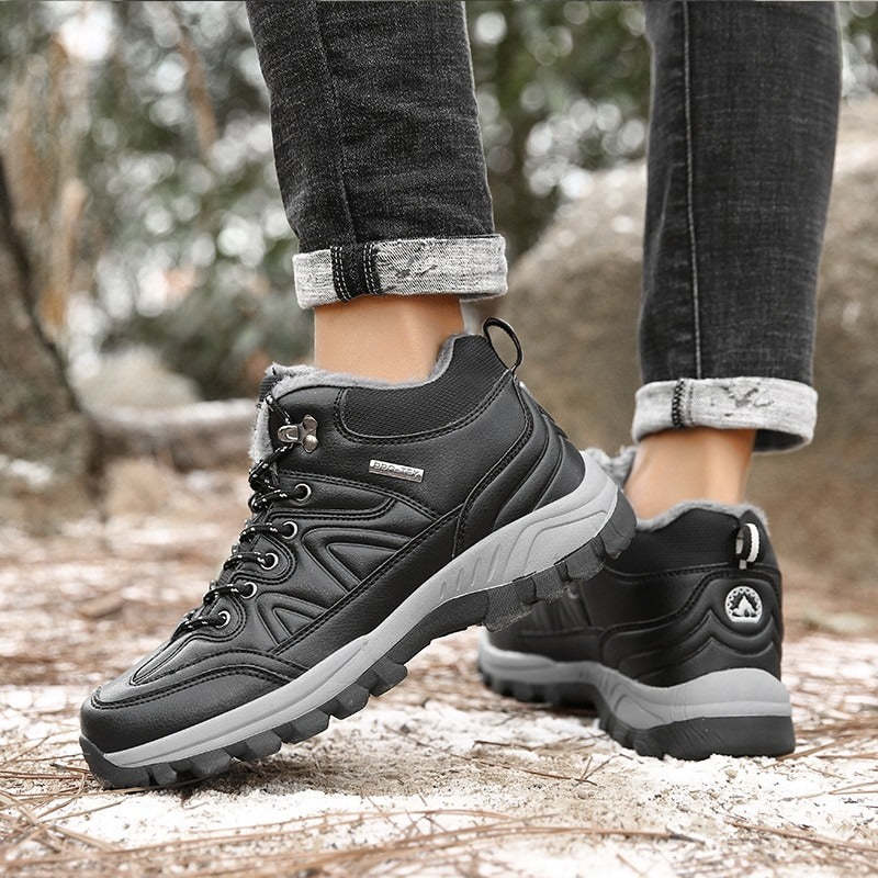 Men's Warm Waterproof Lace Up Boots-My Soft Slipper