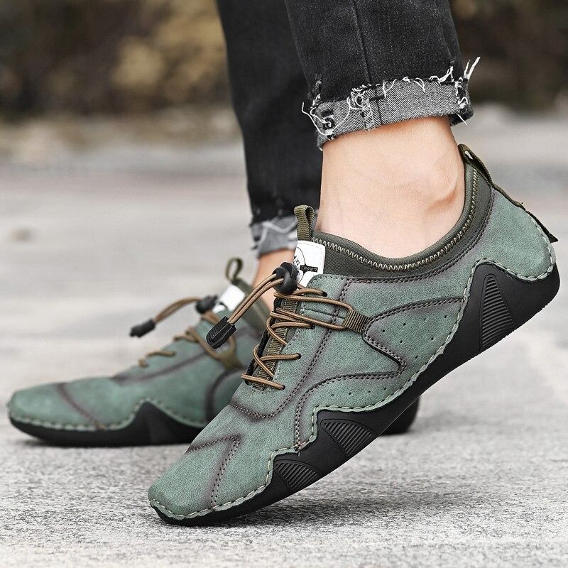 Men's Casual Handmade Leather Shoes-My Soft Slipper