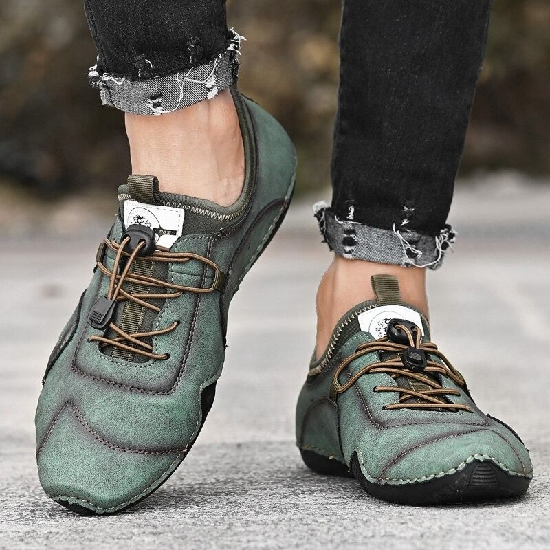 Men's Casual Handmade Leather Shoes-My Soft Slipper